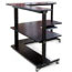 corner computer desk - top , bottom shelf