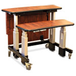 Split Level Adjustable Desk - L Shape