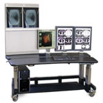 PACS Workstaion with 4 Bank Illuminator