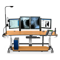 PACS Workstation with 3 monitors