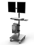Pole Cart with Z arms and square base