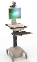 PC-Cart910(locking computer carts) with Web-Cam