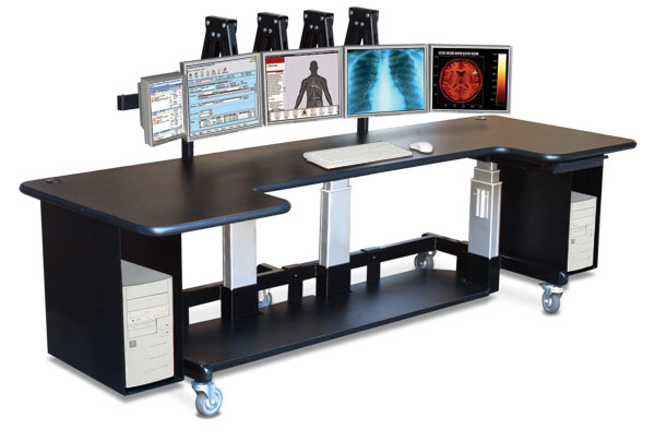 Height Adjustable Single Tier Cart