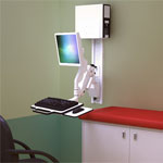Twin Z Monitor Arm, Keyboard and CPU wall mount