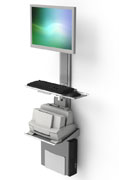 Twin Z Monitor Arm, Keyboard and CPU wall mount