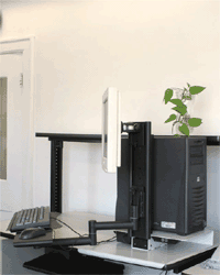 Electronic Height Adjustable Monitor and Keyboard Arm
