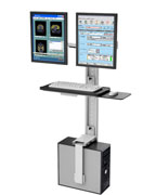 Twin Z Monitor Arm, Keyboard and CPU wall mount